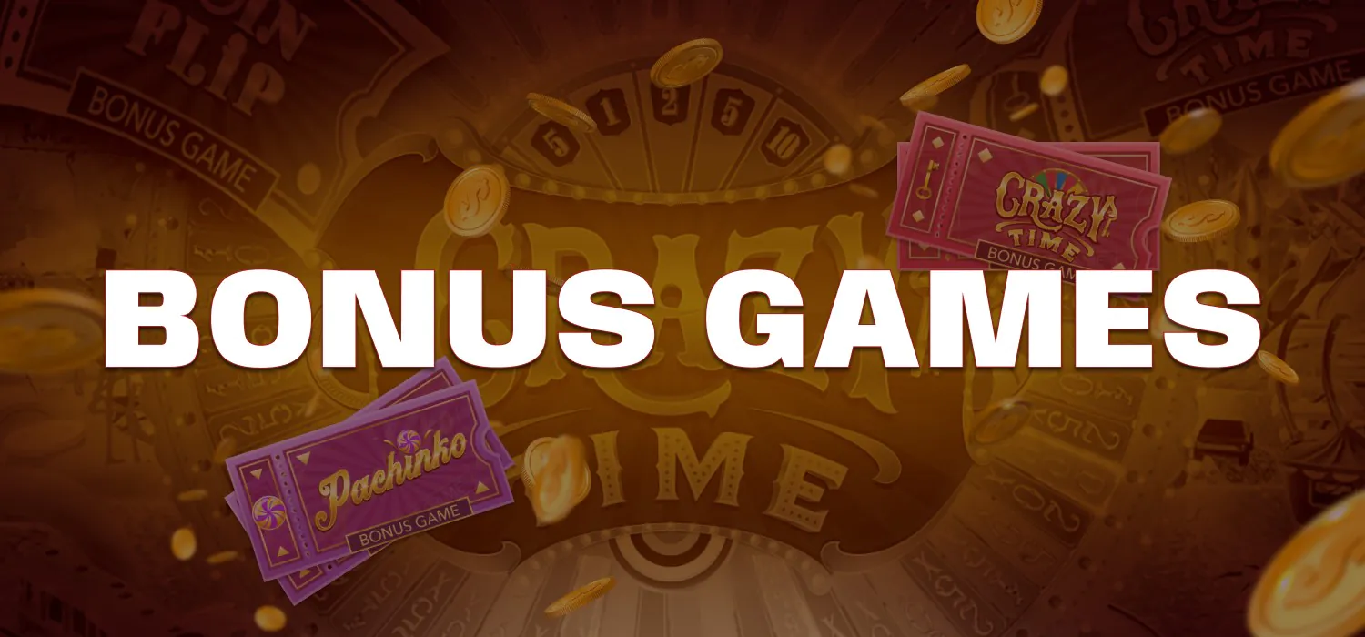 Crazy Time bonus games 