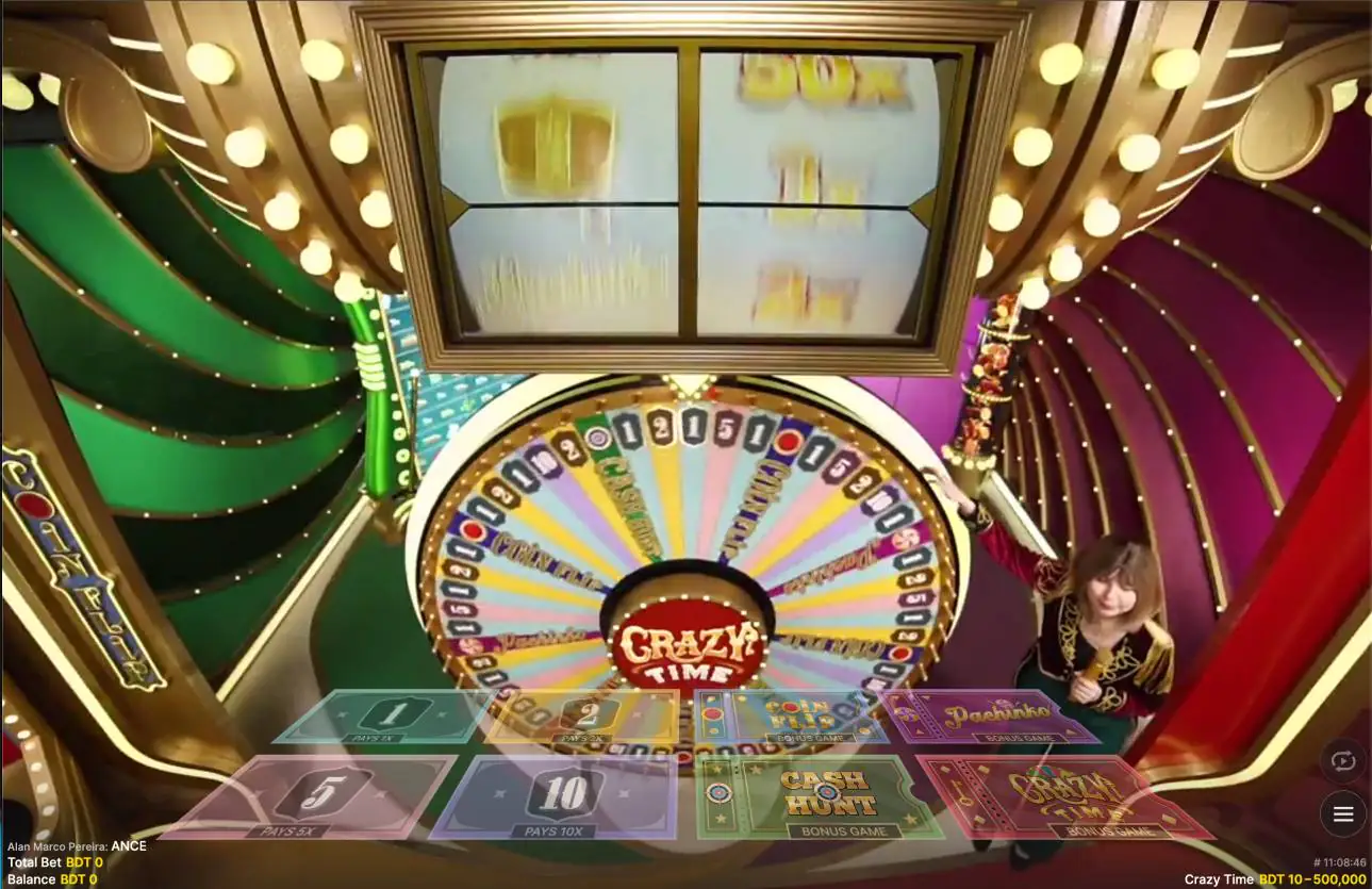 screen 2 of crazy time