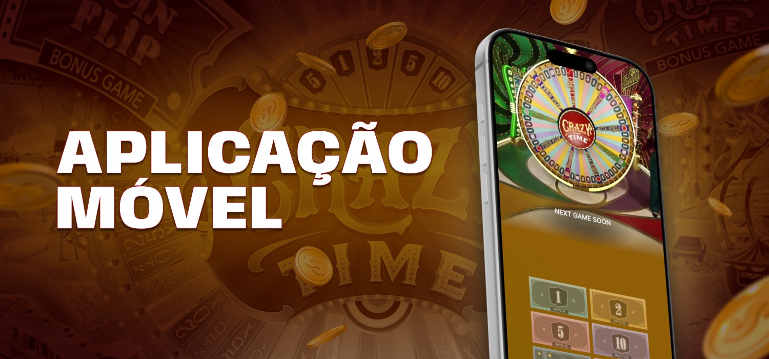 jogando Crazy Time através da aplicação